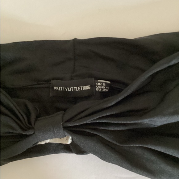 PrettyLittleThing black bandeau size 4 - Picture 2 of 5
